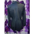 Ladies Genuine Leather Black Jacket by Woolworths