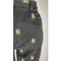 Black trouser with gold logo embroidery by LGM - Size L