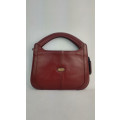 Vintage Genuine Leather Burgundy Handbag by Christins