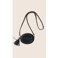 80s Style `Chanel` Oval Leather handbag