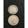COLLECTION OF TWO THREEPENCE (1933 & 1943)