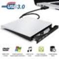 USB 3.0 High speed White External Combo Optical Drive CD/DVD Player CD/DVD RW ROM Burner Drive for L