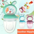 3 Colors Teether Silicone Pacifier Fruit Feeder Food Nibbler