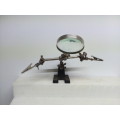 MAGNIFY GLASS STAND WITH HELPING HANDS