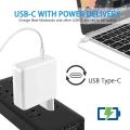 Type C 87W USB C Macbook Compatible Power Adapter  White