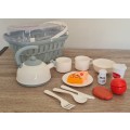 Jeronimo Kitchen Basket Tea Playset - Grey