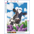 Diamond-Dot Painting - Dairy Cow and Butterfly 30x40cm | QF049