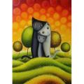 5D Diamond-Dot Painting - Artistic Cartoon Cats 30x40cm