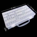 `Tic Tac` 64 Grid Storage Containers in Carry Case (Diamond Painting and Portable Bead Storage)