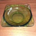 Duralex Green Glass Ashtray - Made in France