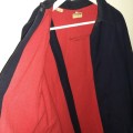 Vintage Nurse Coat / Cape - Navy with red lining - Size M