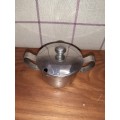 Small Stainless Steel Sugar bowl with lid