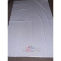 Vintage Embroidered baby Flat Sheet