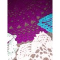 5 x Beautiful Colourful Crochet Doilies
