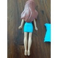 Small Doll with removable plastic dresses