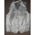 Angelino Silver Waistcoat Set - Size XXL