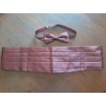 Maroon Cravateur Bow Tie and Cummerbund - Size L