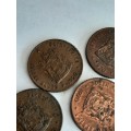 10 x 1970 1/2 cent