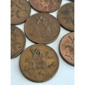 10 x 1970 1/2 cent