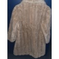 Beautiful Vintage Fake Fur Long Coat - Good Quality - Size 36