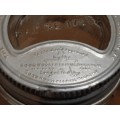 Vintage Glass Bottle / Jar with interesting lid - See pictures