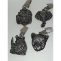 4 x Table weights - Elephant, Lion, etc.