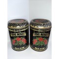 2 x Vintage 1LB Five Roses Tea Tins