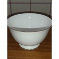 Queen Anne Bone China Sugar Bowl with Gold Trim