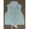 Denim Sleeveless top - 13-14 Years