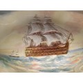 Large Royal Doulton Dish - Famous Ships - The Victory - Flagship of Lord Nelson at Trafalgar