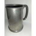 Pewter Beer Mug with Glass Bottom - Made in England