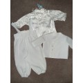 Beautiful Vintage Baby Boy Christening Outfit - White
