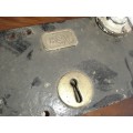 Large Vintage H T & V Lock - Metal, Large, Heavy item - No key