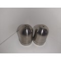 Stainless Steel Salt and Pepper Pots - Height 4.5cm