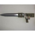 Chromed 303 Bayonet with Scabbard and Frog
