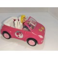 2009 Mattel Miniature Barbie and Car