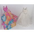 2 x Barbie Doll Dresses