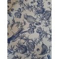 Delft Blue Bird Detail Fabric per meter