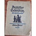 Deutcher Liederatz - Duitse Bladmusiek - Sheet music