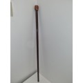 Wooden Walking stick with wood inlays