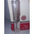 4 x Crystal Flutes - Genuine 24% Lead Crystal Glasses