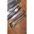 5 x Vintage Pocket Knives - For parts or restoration