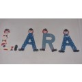 Wooden letters - LARA