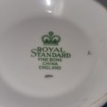 Beautiful Vintage Royal Standard Fine Bone China Sugar Bowl - Made in England