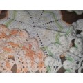 7 x Colorful Crochet Doilies