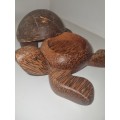 Beautiful Wooden Turtle Shaped Ashtray - Coconut shell