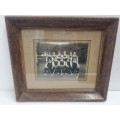 Vintage Black & White Photo - Girls Hockey Team - Middlebrook Studio, PE - In Wooden Frame