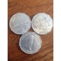 3 x Shell Tokens / Coins