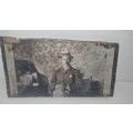 Large Antique Photo printed on wood - 35cm x 15cm