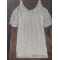 Beautiful White Off Shoulder Dress - Size M